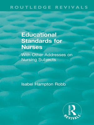 cover image of Educational Standards for Nurses